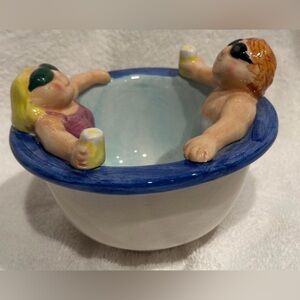 Vintage Lotus Pool Party Chip and Take A Dip Hot Tub Cup only EUC
